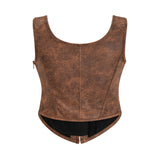 Pleather Front Laced Corset
