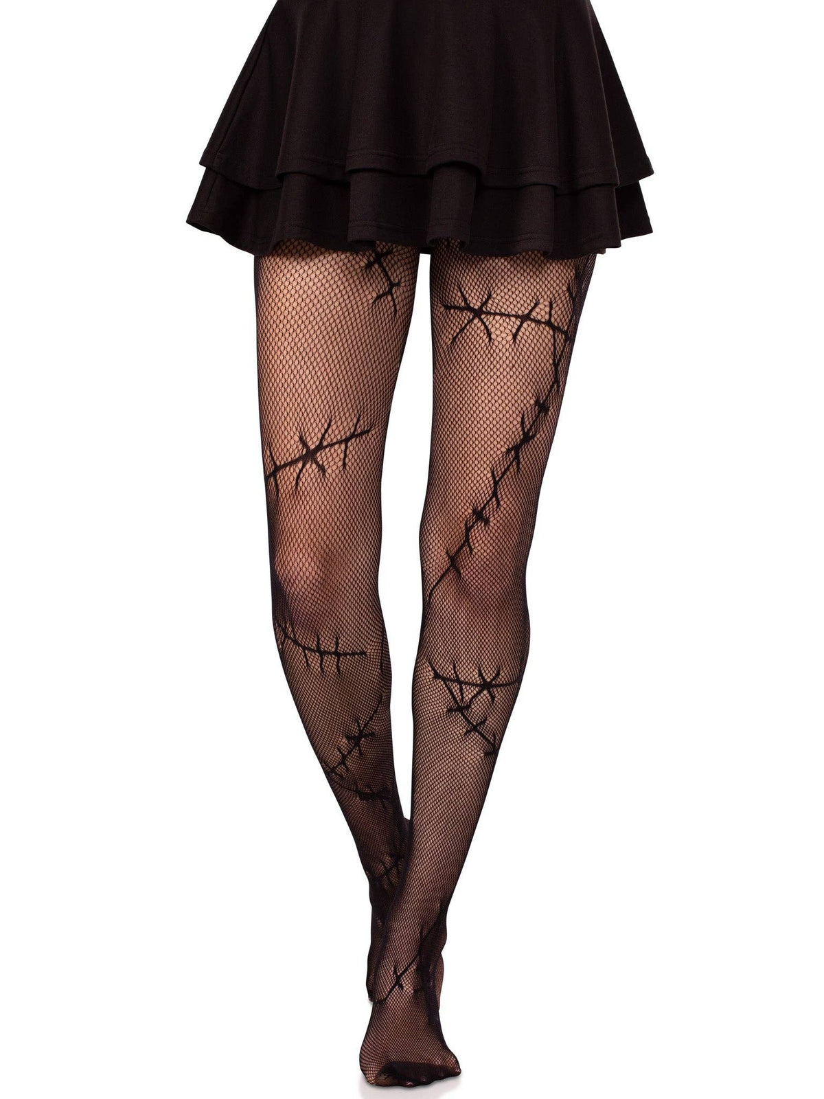 Stitched Up Net Tights