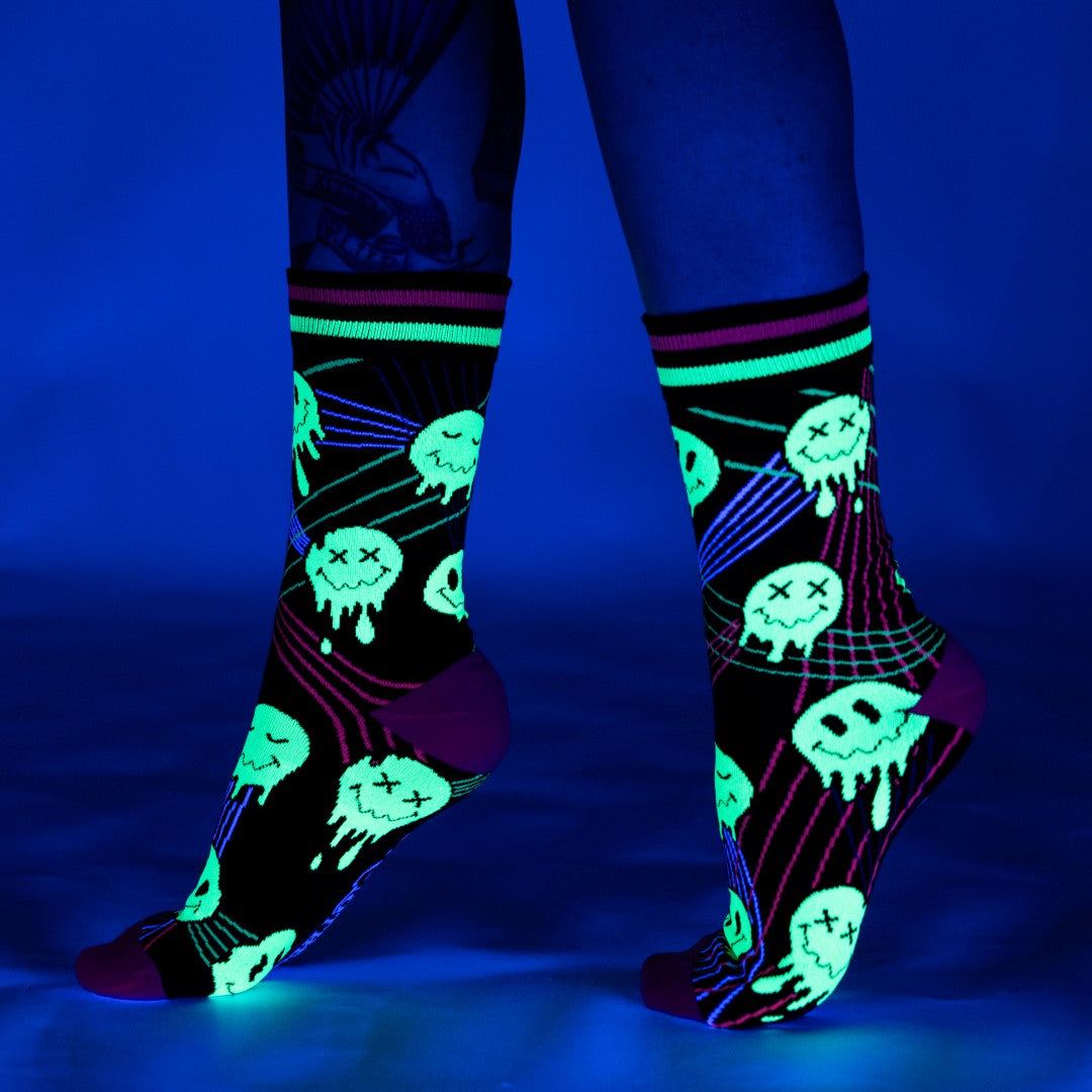 Laser BassFace Melt Supreme Crew Socks