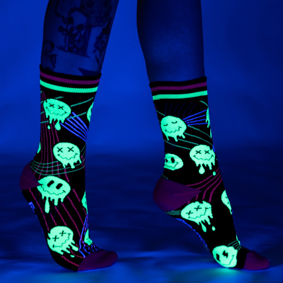 Laser BassFace Melt Supreme Crew Socks