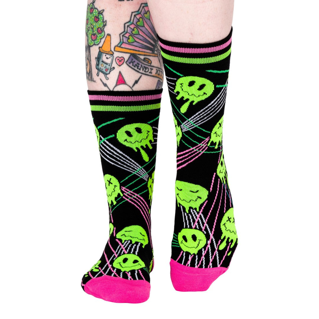 Laser BassFace Melt Supreme Crew Socks