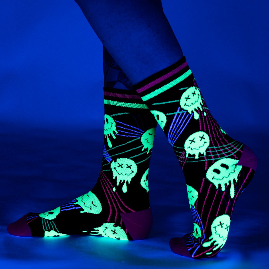 Laser BassFace Melt Supreme Crew Socks