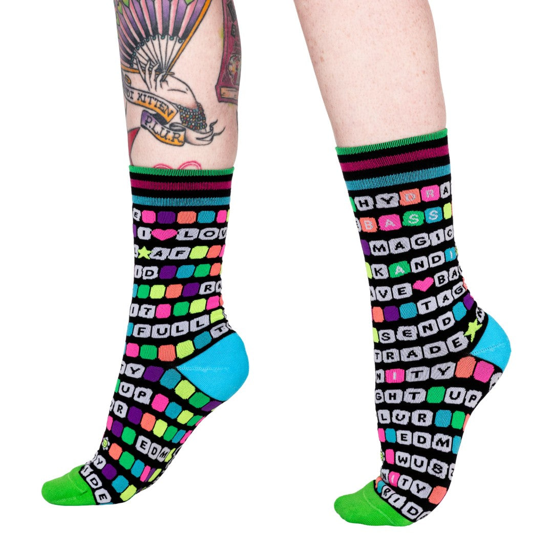 Kandi Land Crew Socks