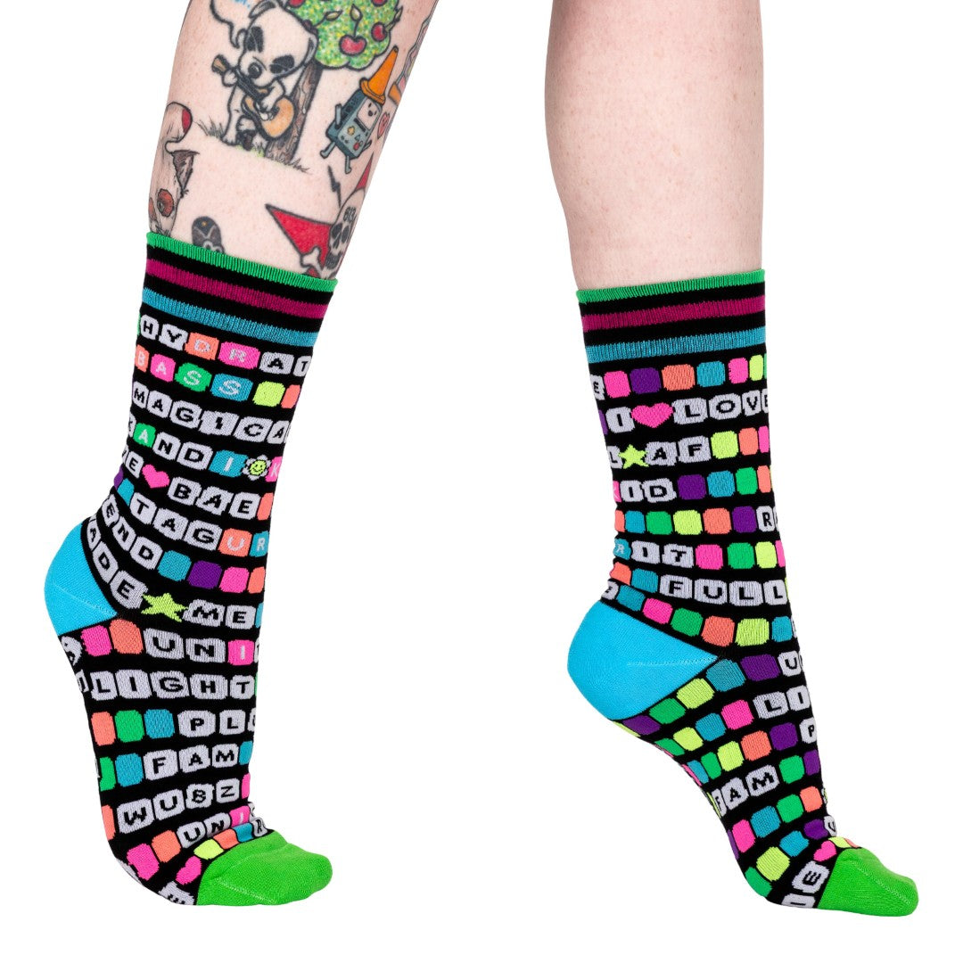 Kandi Land Crew Socks
