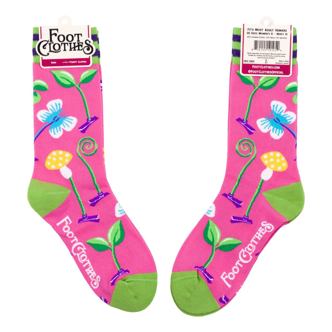 Trippy Clippies Crew Socks