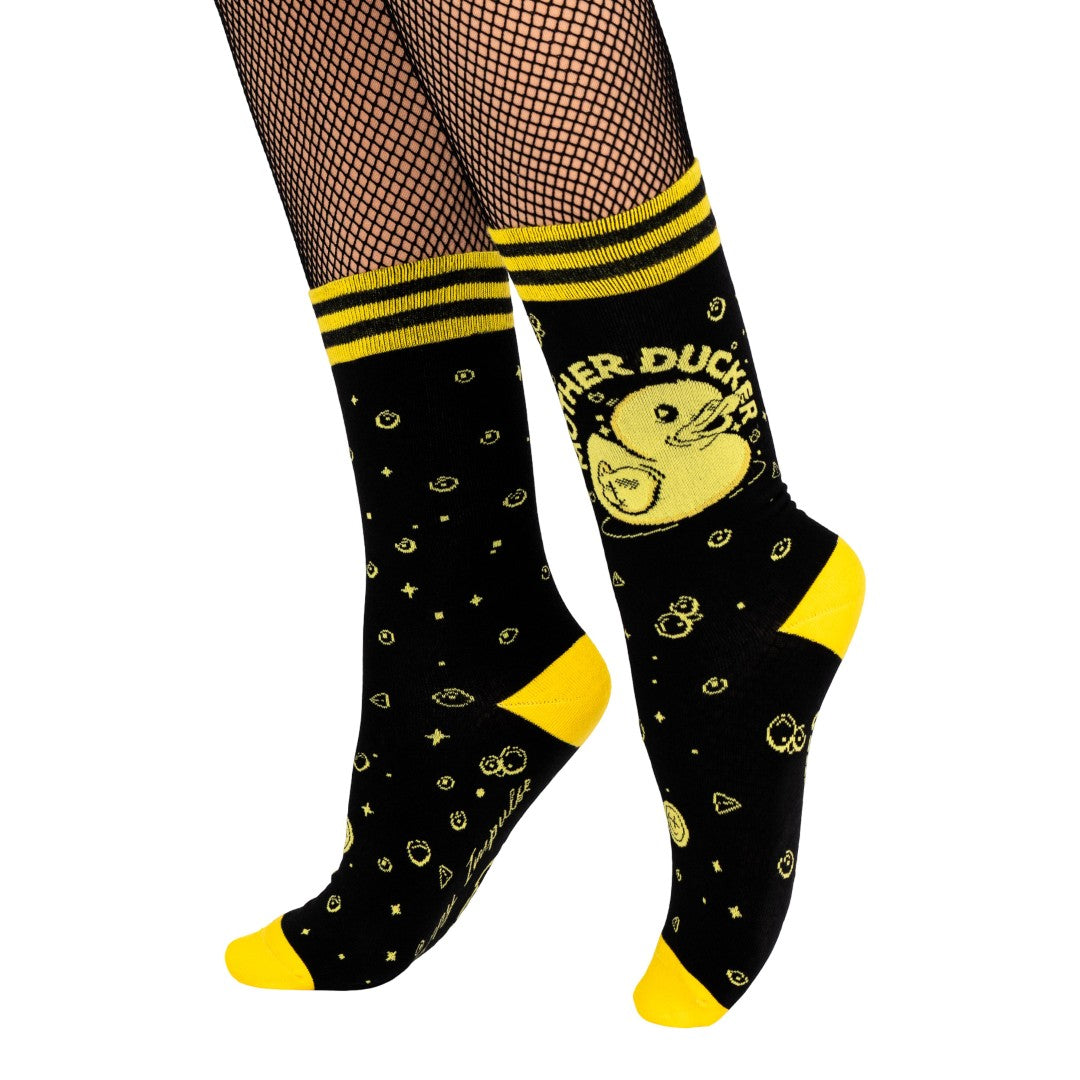 Mother Ducker Crew Socks