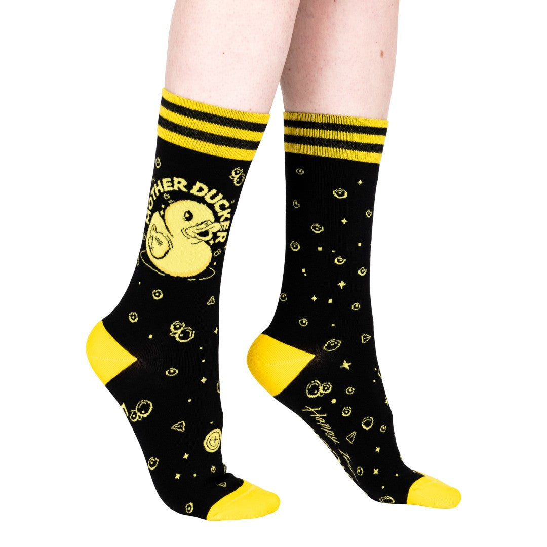 Mother Ducker Crew Socks