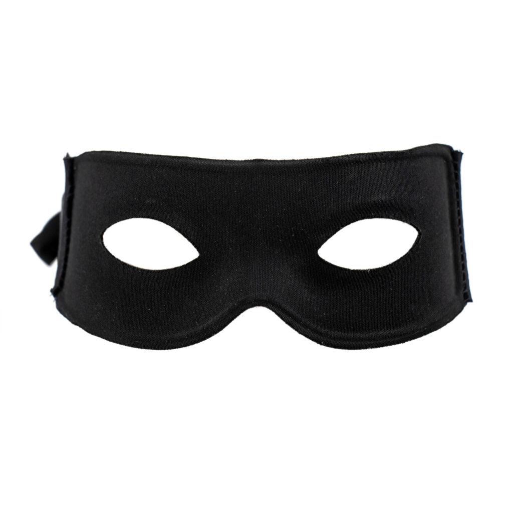 Black Burglar Domino Mask