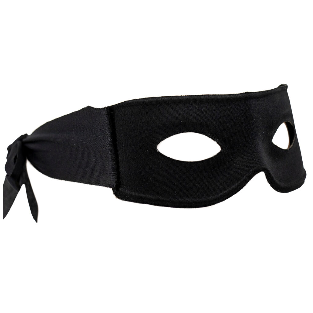 Black Burglar Domino Mask