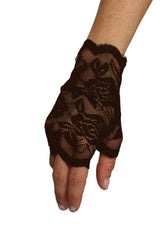 Short Lace Fingerless Gloves