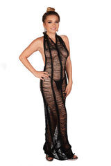 Black Long Cover-up Dress