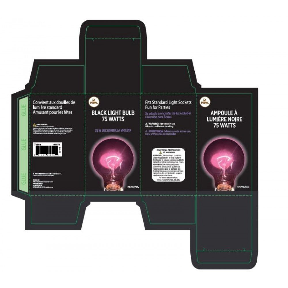 75W Blacklight Bulb