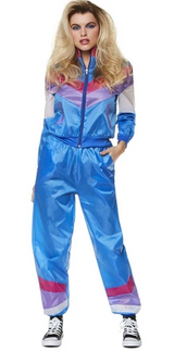 80's Blue Shell Suit Women's Costume