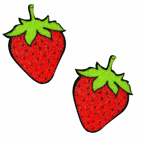 Juicy Strawberry Glitter Pasties