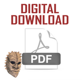 Leather Tribal Mask Printable Pattern Bundle — Intermediate + Advanced