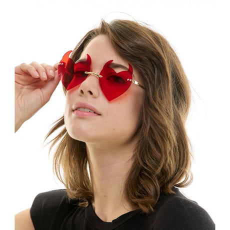 Red Devil Heart Sunglasses