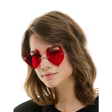 Red Devil Heart Sunglasses