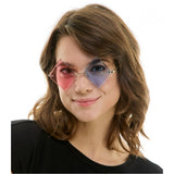 Red & Blue Diamond Glasses