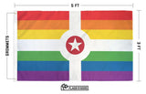 Rainbow Indianapolis Pride Flag