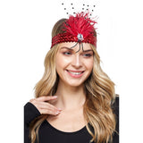 Red Flapper Headband