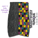 Jack & Sally Halloween Couple (Unique Exclusive) Pocket Biker Shorts - High-quality Handcrafted Vibrant Bike Shorts