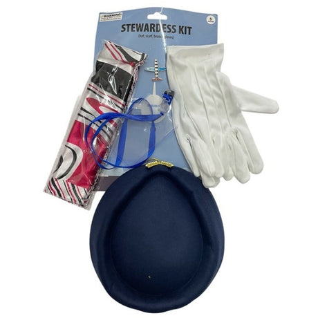 Flight Attendant Costume Kit