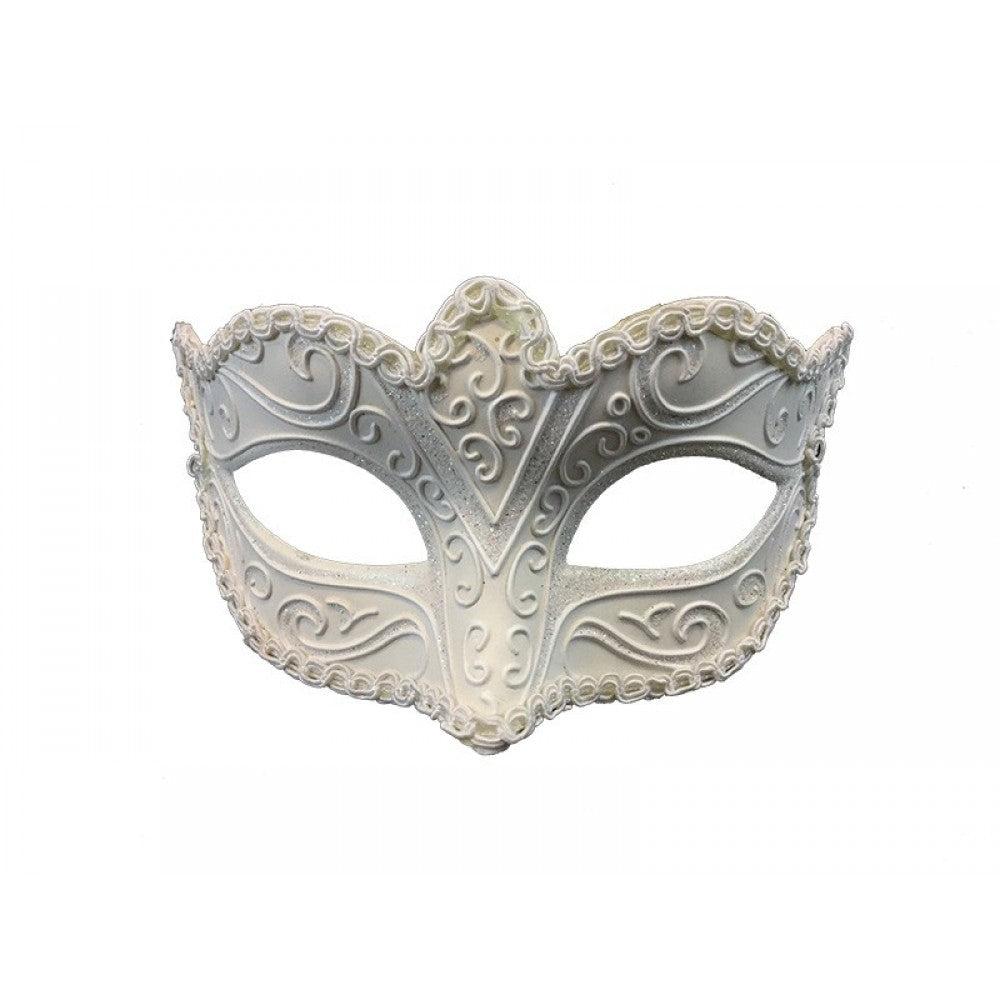 White Classic Venetian Mask
