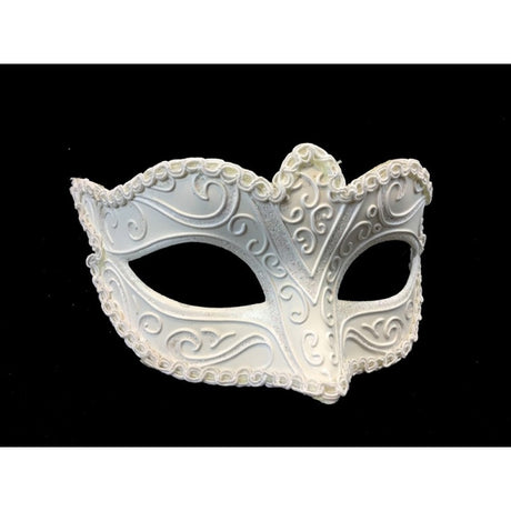 White Classic Venetian Mask