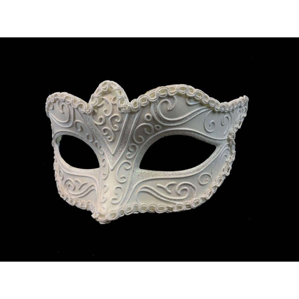 White Classic Venetian Mask