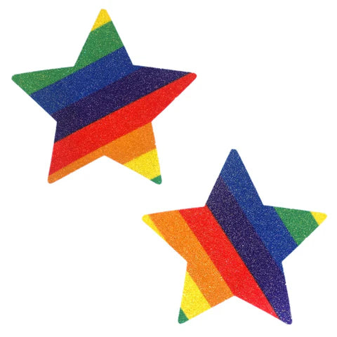 Pride Rainbow Glitter Starry Nights Pasties