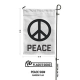 Peace Sign Garden Flag