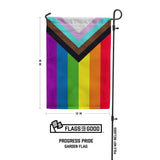 Progress Pride Garden Flag