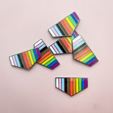 Pronoun + Flag Magnet Pin Badges (Bottom Flags Only)