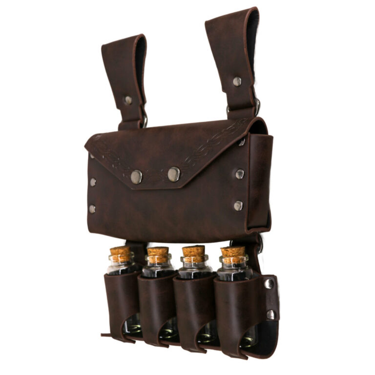 Pleather Alchemy Waist Bag with Bottles