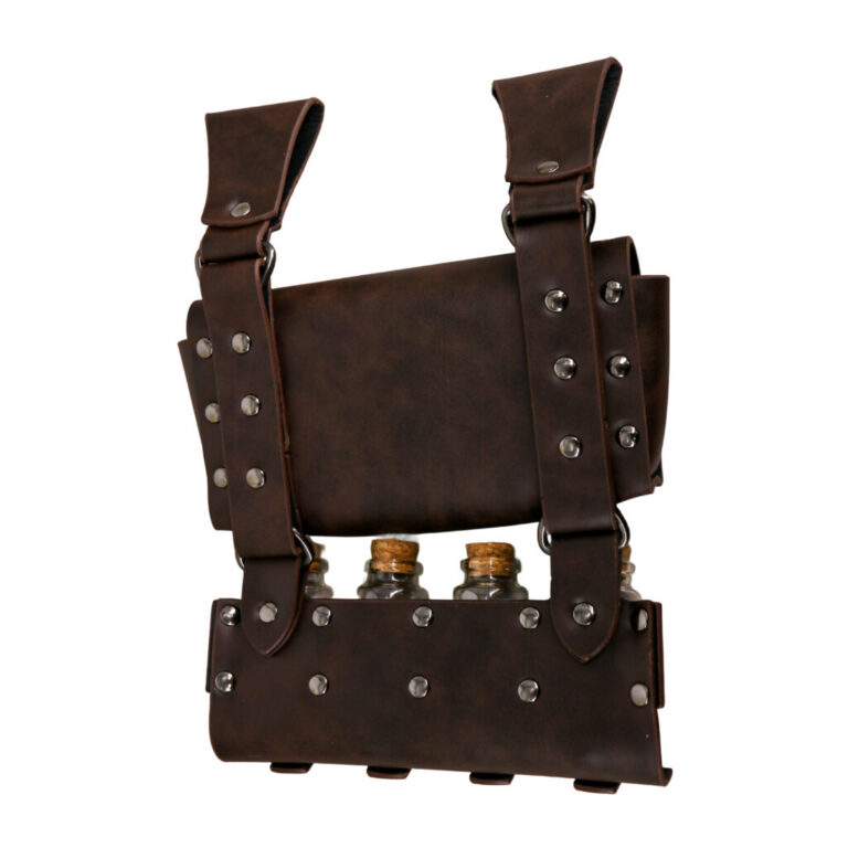 Pleather Alchemy Waist Bag with Bottles