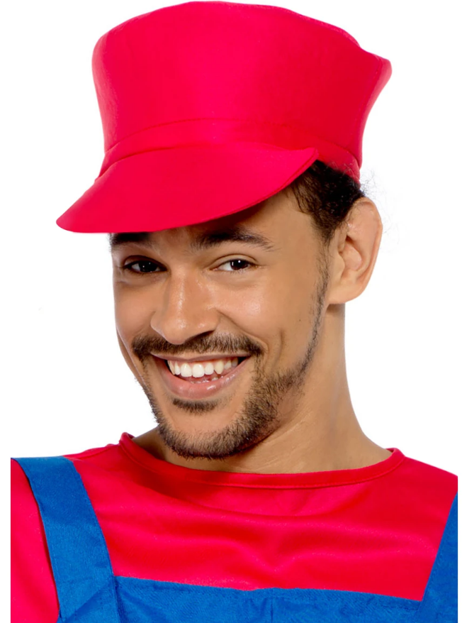 Adult Red Plumber Guy Hat