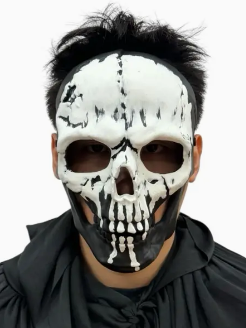 Black and White Skull Mask