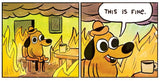 This is Fine: Iconic Edition Crew Socks