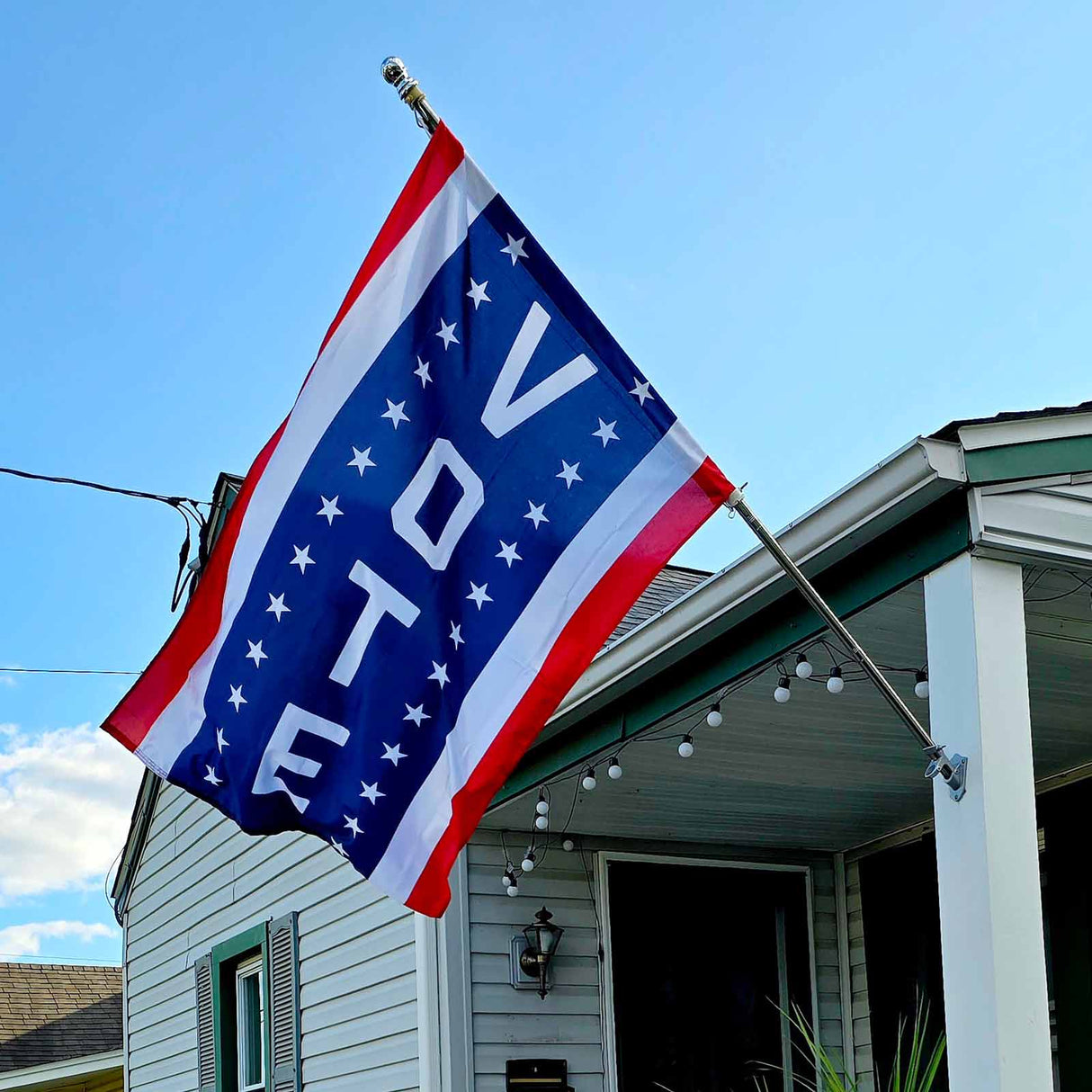 Star Spangled "Vote" Vertical Flag