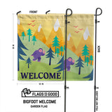 Bigfoot "Welcome" Garden Flag