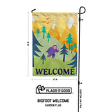 Bigfoot "Welcome" Garden Flag