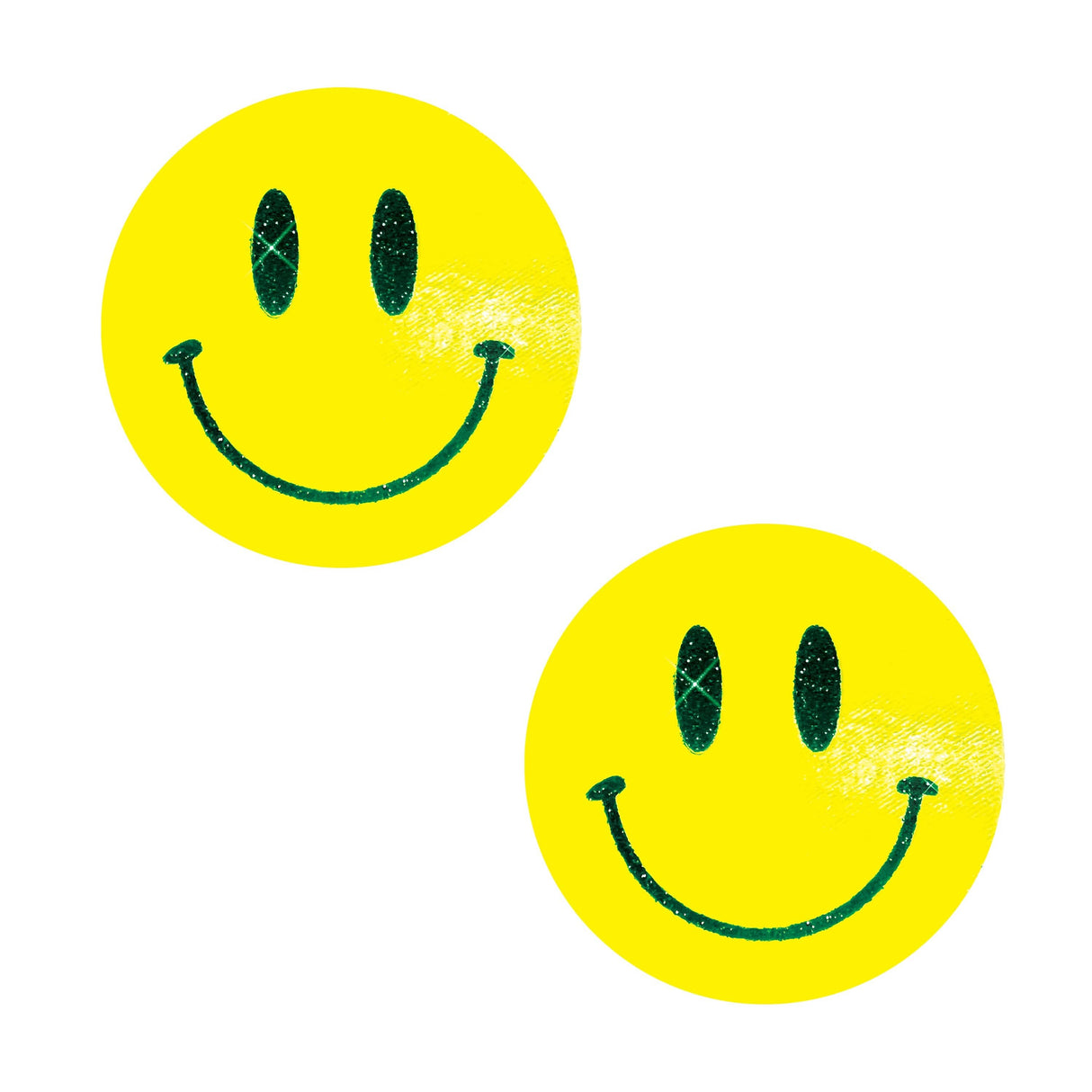 Radiant Rascal Neon Yellow Smiley Blacklight Pasties