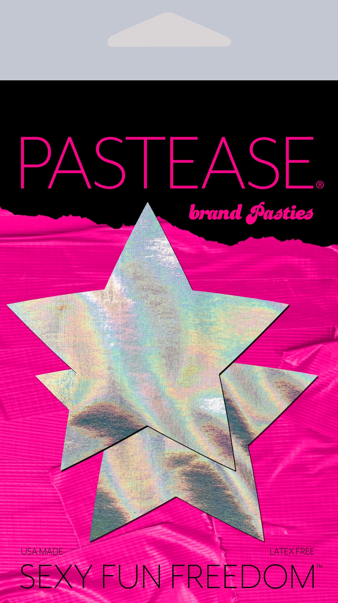 Star: Silver Holographic Star Nipple Pasties