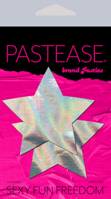 Star: Silver Holographic Star Nipple Pasties