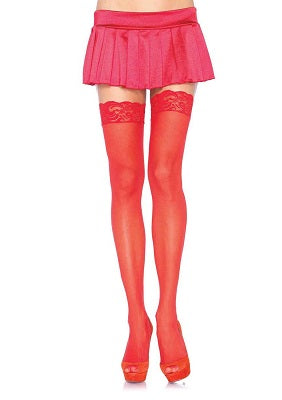 Sheer Lace Top Thigh Highs