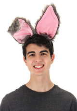 Bendy Bunny Ears Headband Grey