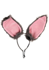 Bendy Bunny Ears Headband Grey
