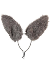 Bendy Bunny Ears Headband Grey