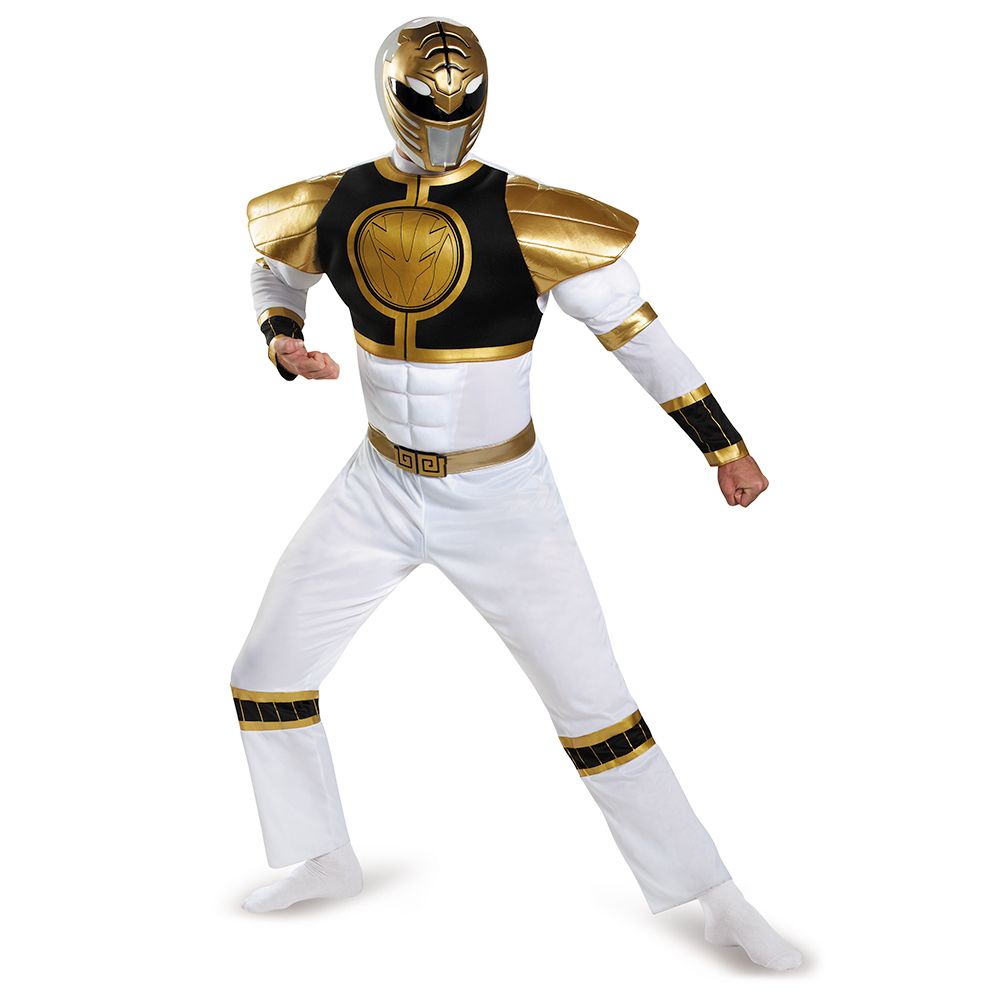 White Alien Ranger Robe White Ranger Classic XL Costume – The Life of the Party