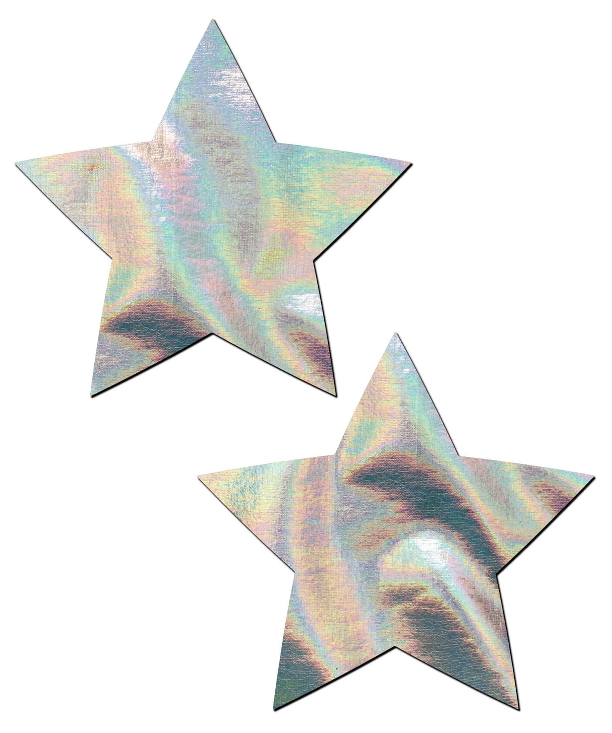 Star: Silver Holographic Star Nipple Pasties